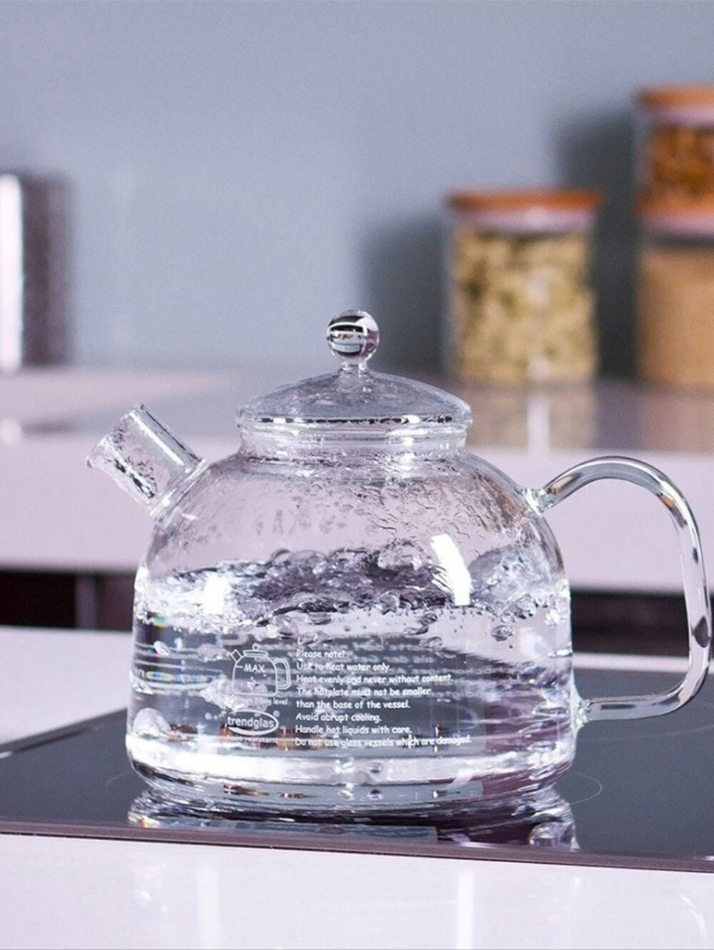 TRENDGLAS 1.75L glass hot water tea kettle - Picture 3 of 10